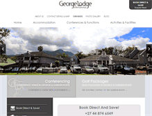 Tablet Screenshot of georgelodge.co.za